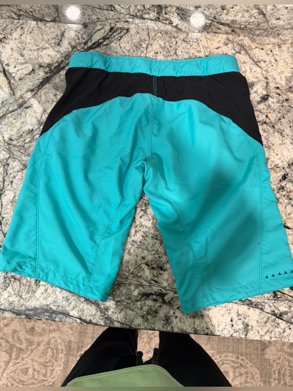 Women’s Aqua Dakine mountain bike Shorts with Black Waist Panel